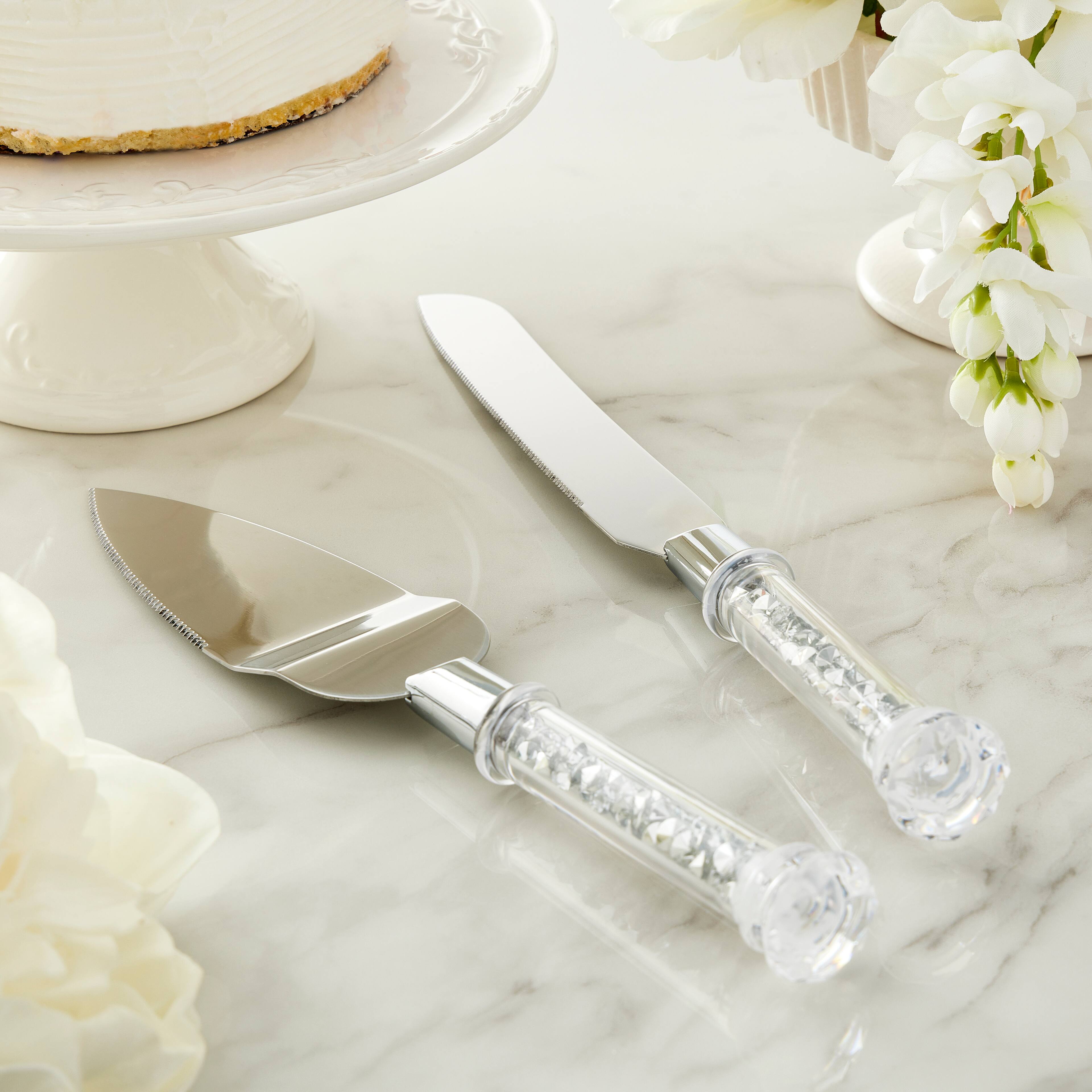 Bling Wedding Cake Knife Set by Celebrate It™